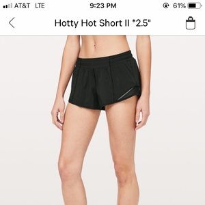 Lululemon hotty hot short